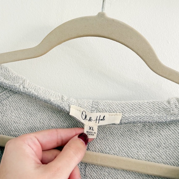 Oli & Hali Tweed Oversized Hoodie Sweatshirt XL - Picture 3 of 5